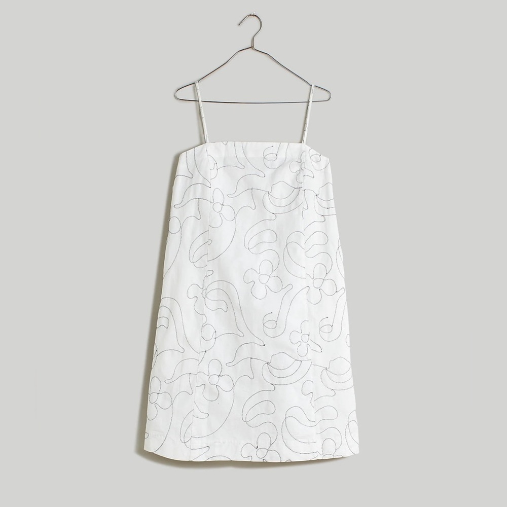 Madewell Goldie Mini Dress in 100% Linen - Size 6